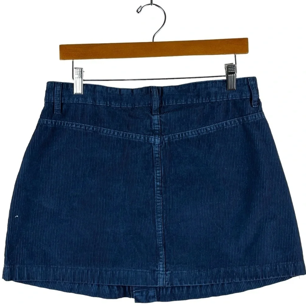 Free People Ray Corduroy Button-up Mini Skirt